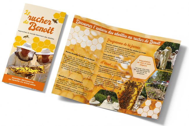 Flyer pour le Rucher de Benoît